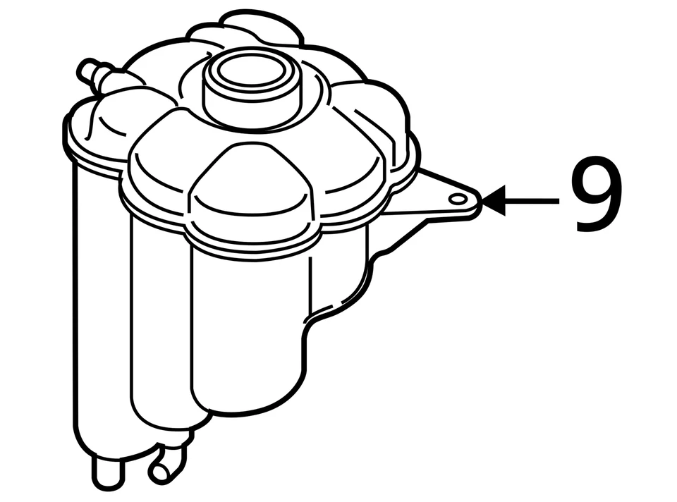 2017 BMW X5 Coolant Overflow Bottle OEM 88K Miles - LKQ431414958 - Image 4 of 4