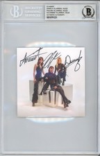 BAND SIGNED The Warning Keep Me Fed Album Photo Card Beckett BAS COA Autograph