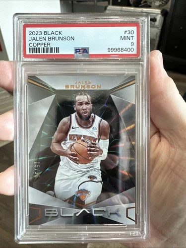 2023 BLACK #30 JALEN BRUNSON /35 COPPER PSA 9