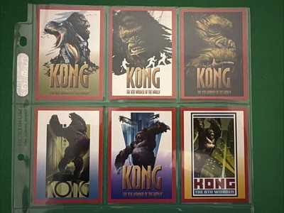 King Kong 8th Wonder of World Tin Bonus Chase Card Set A-F Topps 2005