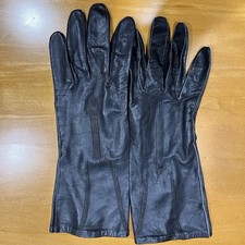 Vintage Lambskin Black Leather Gloves Made In England Smith In Bermuda