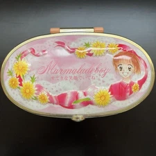 Marmalade Boy Music Box Keychain "I Want to See a Smile" Ribbon Rare V