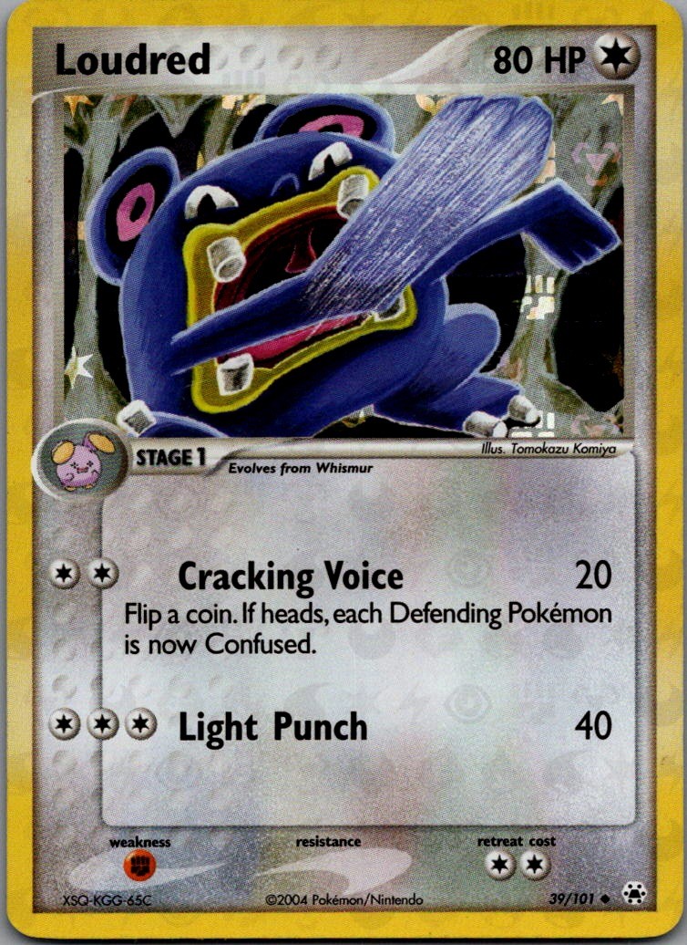 Loudred Reverse Holo Uncommon Hidden Legends 39/101 NM