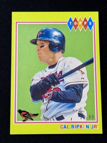 2022 Topps Brooklyn Collection - Cal Ripken #16 Chartreuse /99 Orioles