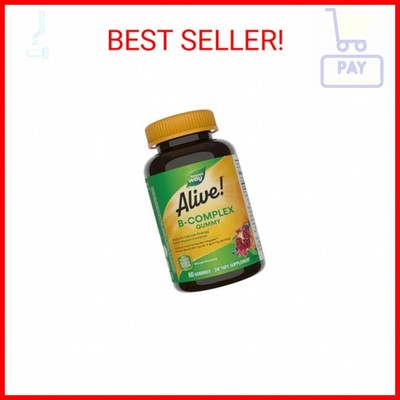 Nature's Way Alive! Vitamin B Complex Gummies, Cellular Energy Support*, 8 B-Vit