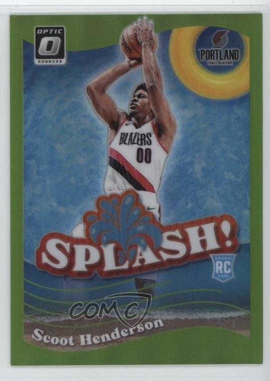 2023 Panini Donruss Optic Splash! Lime Green Prizm /149 Scoot Henderson #15 5n4