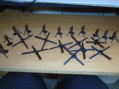 Marx  Recast Iwo Jima play set motars WW II Accessories