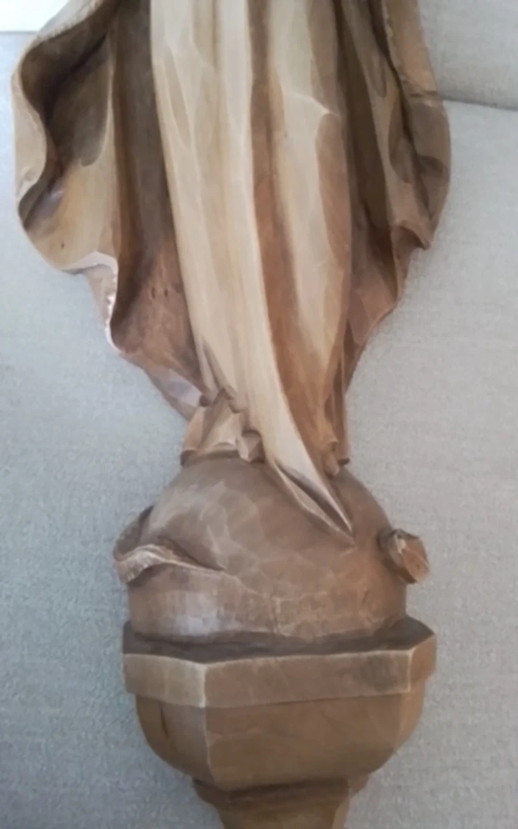 Wand Holzfigur - Maria Mutter Gottes- Handarbeit