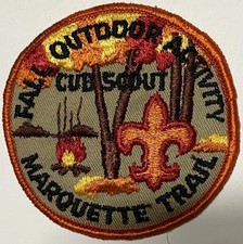 Chicago Area Council BSA Marquette Trails Cub Scout Fall Outdoor Event Patch