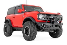 Rough Country Tubular Front Bumper Wwinch Plate For 21-26 Ford Bronco - 51205