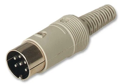 2 pcs HIRSCHMANN FICHE Audio DIN MALE 6 BROCHES A SOUDER CONNECTEUR 6 PIN - Photo 1/4