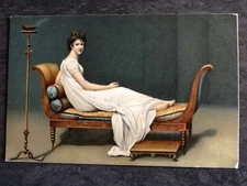 CP EPAISSE TABLEAU MME RECAMIER PAR DAVID - 42262