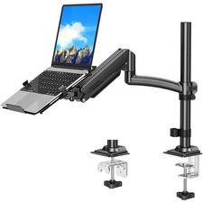 MOUNTUP Laptop Desk Mount, Adjustable Laptop Stand for max 17" Notebook or 32...