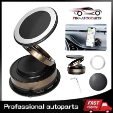 360° Vacuum Magnetic Phone Holder - Suction Cup Car Mount with Foldable Stand