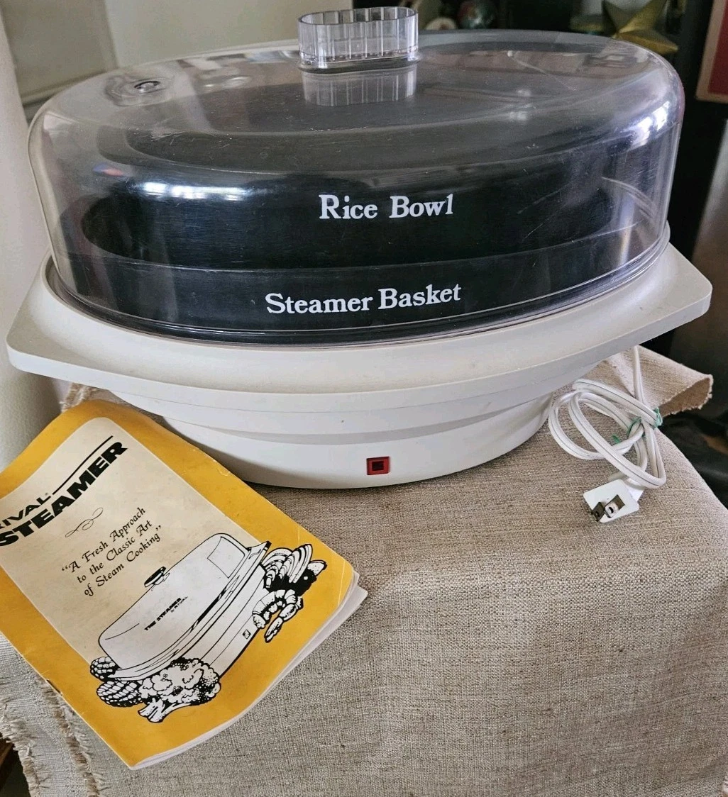 Kitchen Appliance Vintage 90s RIVAL Automatic Steamer & Rice Cooker 4450 TESTED