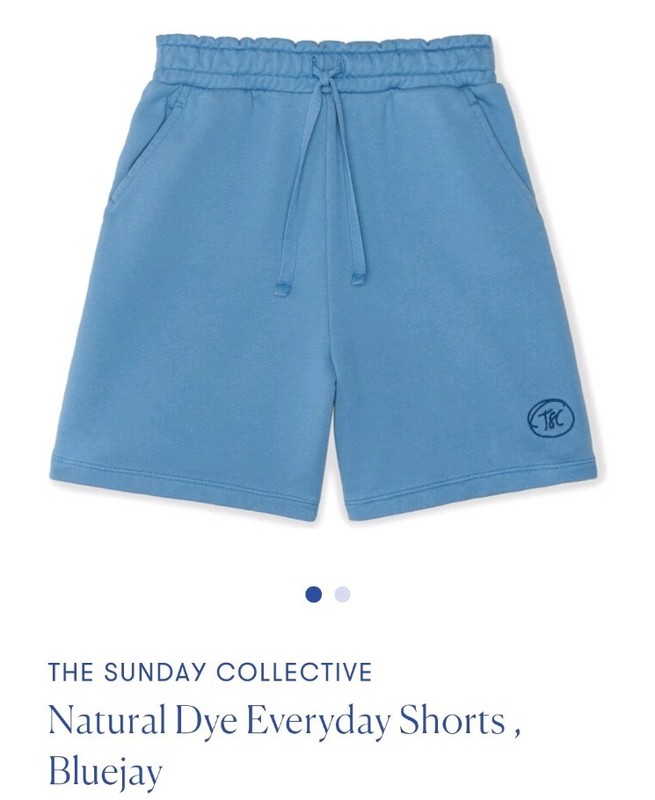 THE SUNDAY COLLECTIVE Natural Dye Everyday Shorts , Bluejay Kids