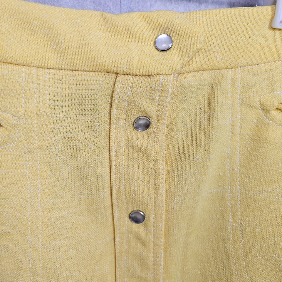 Minifalda vintage años 60 McGregor Competitors para mujer amarilla tejida dbl polialina Foto 2 de 4