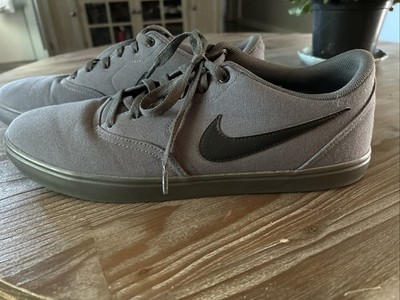 Nike SB Check Solar Canvas 843896-008 Skate Dark Gray / Gray Sneakers Men's 14