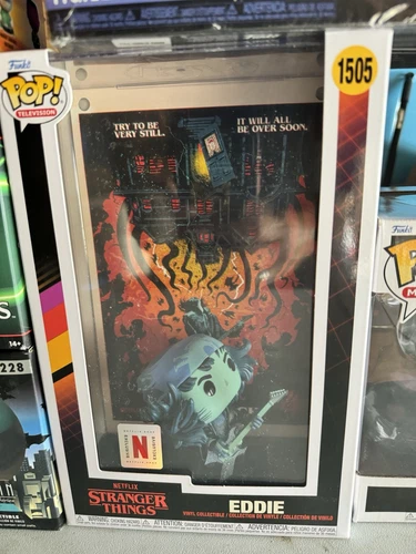 Funko Pop Comic Book Cover Eddie 1505 Stranger Things Netflix Shop Exclusive