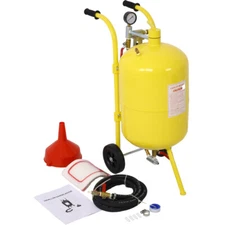 10Gal Sandblaster Pot 125PSI Complete Kit for Rust Removal & Surface Treatment