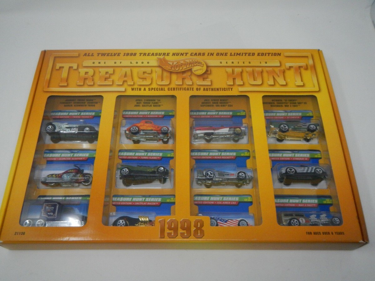 Hot Wheels 1998 Treasure Hunt Complete Set Limited Edition / 5000