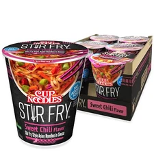 Cup Noodles Stir Fry Noodles In Sauce, Sweet Chili, 2.89 Ounce (Pack Of 6