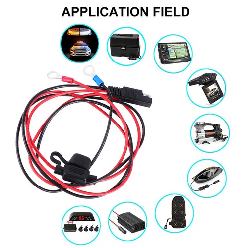 1Pc Sae Terminal Wire for Solar Battery with Fuse Protection - 第 1/12 張圖片