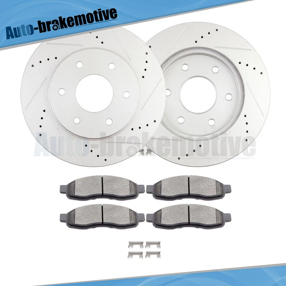 PARA INFINITI QX56 NISSAN PATHFINDER ARMADA ROTORES DE FREIO DIANTEIRO E PASTILHAS DE CERÂMICA - Imagem 3 de 4