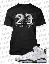 Mens 23 Cookie Sneaker Tee Shirt Match J6 Reverse OreoPro Club Shaka RTP Graphic