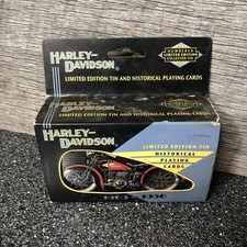 Harley Davidson Limited Edition Tin 2 Decks Historical 1903-1950 Playing Cards