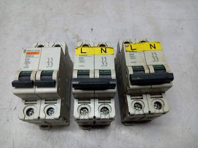 Merlin Gerin Multi 9 C60H C16 Circuit Breaker  400 V  UE 160 H - 3pcs lot