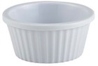 Melamine Fluted Ramekins White 1oz 28ml Plastic Sauce Pot 6   12   24   48