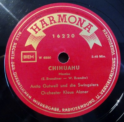 Anita Gutwell - Alzner - Chihuahu - Ja in Madrid... - Harmona - /10'' 78 RPM