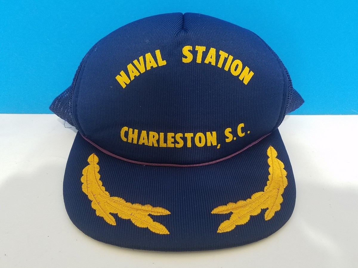 Vintage Naval Station Charleston South Carolina Mesh hat/cap