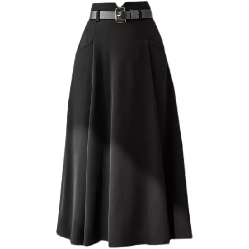 High waisted top midi skirt pockets