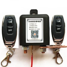 Car Battery Disconnect Power Master Switch Isolator Wireless Dual Remote Control