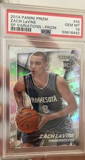 2014-15 Panini Silver Prizm SP Variations #42 Zach LaVine RC Rookie PSA 10 🔥🔥