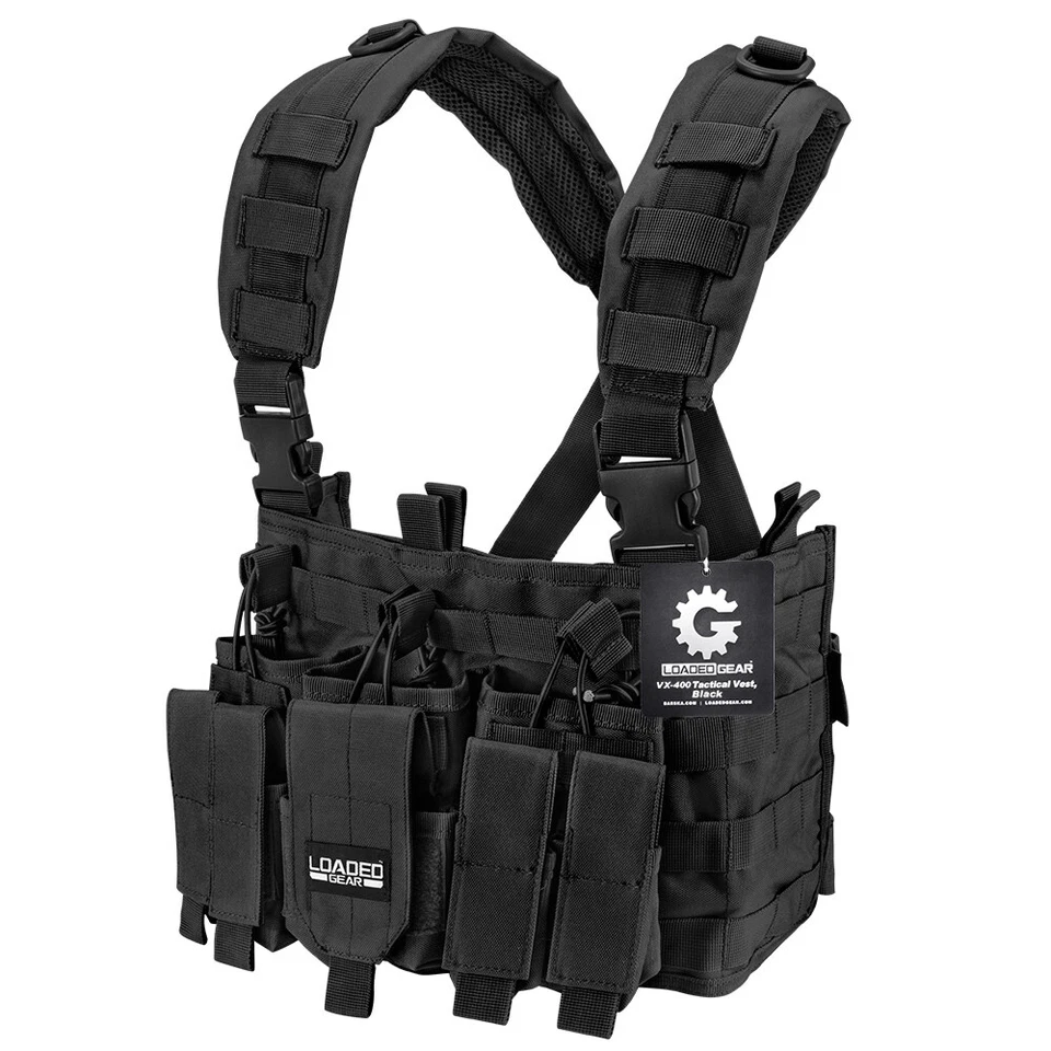 Chaleco Barska Chest Rig Chaleco de Aplicación de la Ley Chaleco de Entrenamiento Transpirable BI12258 Foto 2 de 4