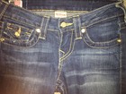 Woman’s True Religion Low Rise Jeans ~ Size 24 ~ Pre-owned ~ Decorative Buttons — photo 2
