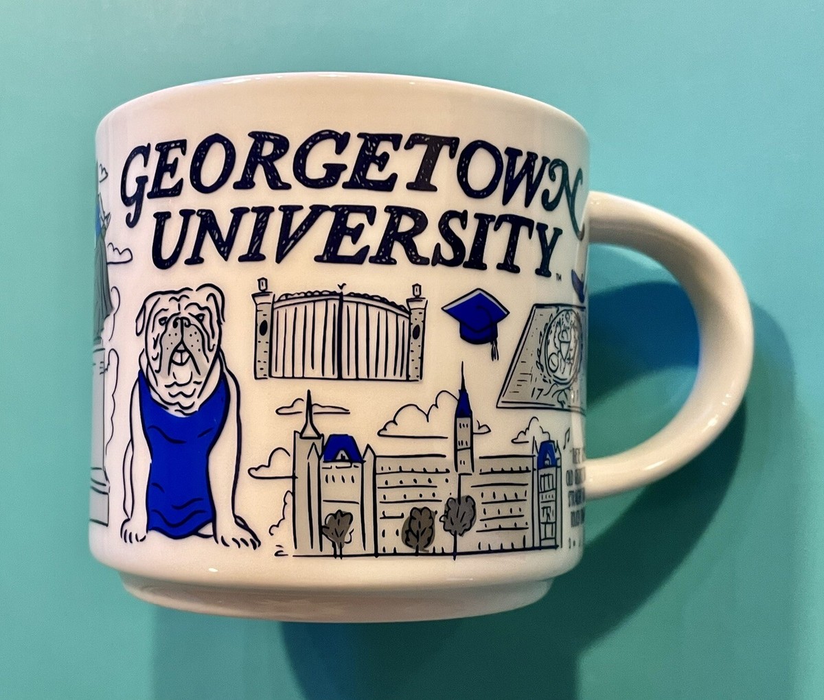 STARBUCKS COFFEE MUG - GEORGETOWN UNIVERSITY | eBay