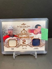 2019-20 Leaf In The Game Used Hockey Legendary Numbers HOWE LAPERRIERE /25