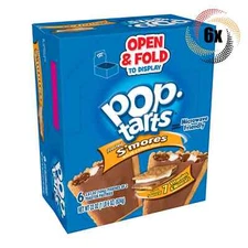 Full Box 6x Packs Kellogg's Pop Tarts Frosted S'mores Toaster Pastries - 3.67oz