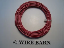 MTW 12 AWG GAUGE RED STRANDED COPPER WIRE 25 FEET MACHINE TOOL WIRE- USA MADE