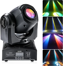 Luz de cabeza móvil LED de 30 W para DJ, iluminación de escenario con 8 GOBO