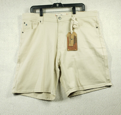 Tailor Vintage Shorts Greenwich Slim Fit Men's Sz. 38 Sand Stretch 8'' NWT