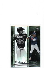 2021 Chronicles Black #1 Cristian Pache-Thick Stock - Atlanta Braves