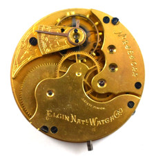 Vintage Elgin Grade 92 16s 11J Hunting Pocket Watch Movement lot.qk