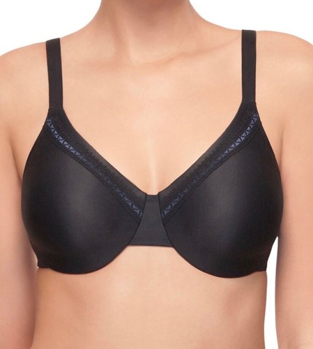 Reggiseno Wacoal Perfect Primer nero taglia 40DD ferretto coppa intera maglietta liscia nuovo