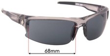 SFx Replacement Sunglass Lenses Fits Spy Optic Rivet - 68mm Wide