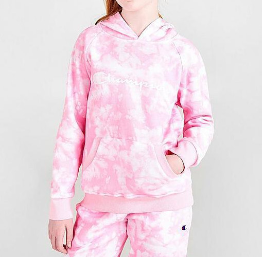 Champion Girl's Tiw Dye Allover Hoodie&Joggers Set (CHG659
